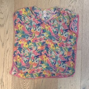 Colorful Floral Print pool coverup